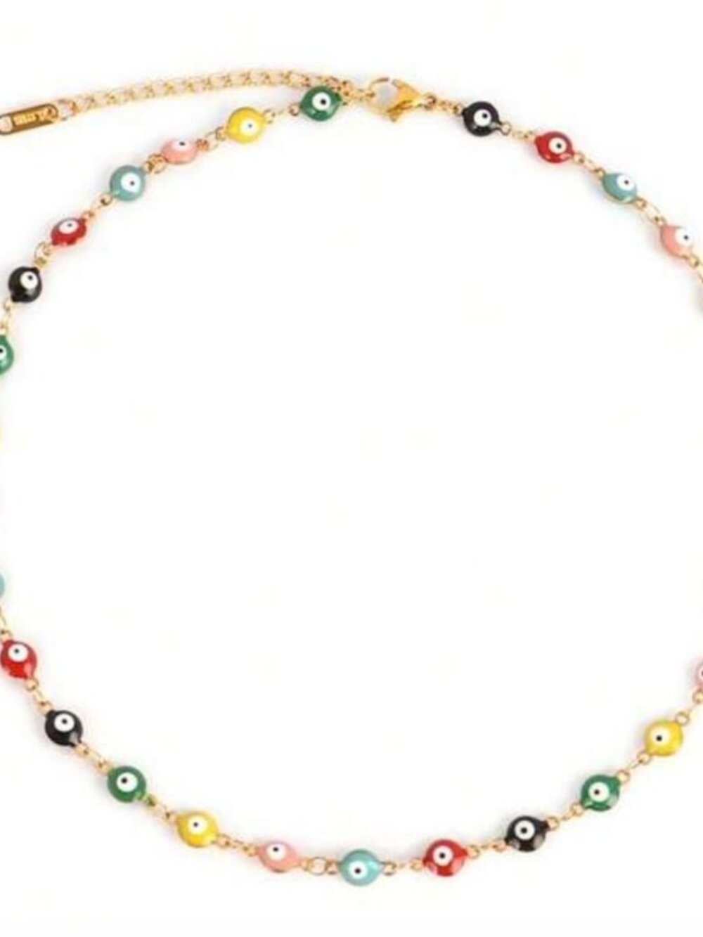ColorfulEvil Eye Necklace 2223